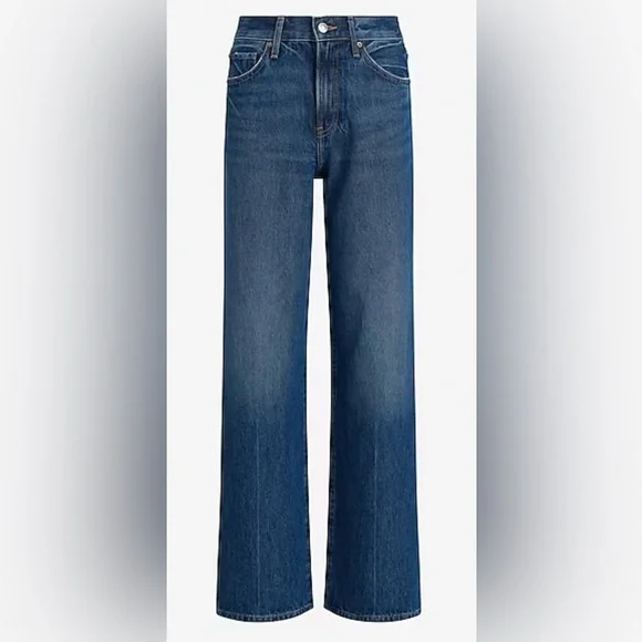 Express Design Studio Wide Leg Blue Jeans - Picture 6 of 11